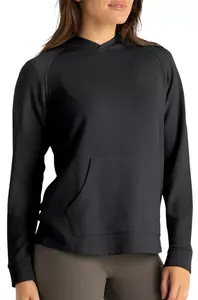 Женская легкая флисовая толстовка Free Fly из бамбука, цвет Heather Black