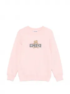 Свитшот с принтом "Тедди" Moschino Kids, розовый