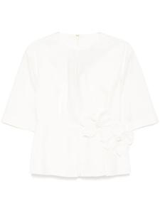 Elie Saab поплиновая блузка, нейтральный