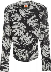 Женская блузка из тюля Farm Rio, цвет Bossa Banana Black