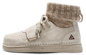 Q.VONTON Женские скейтерские кроссовки High Top серые, цвет Gray