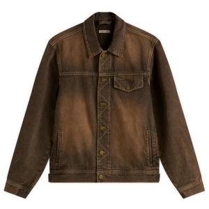 Джинсовая куртка Arch Carter Young, коричневый overdye