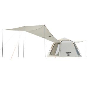 Палатка для кемпинга с быстрым открытием, одна спальня и одна гостиная, уличное укрытие CAMEL, белый