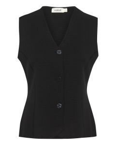 SOAKED IN LUXURY Жилет 'Haven' в черном цвете