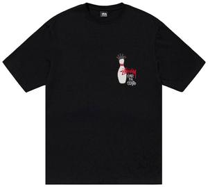 Футболка Stussy Pigment Dyed Kingpin Tee 'Black', черный