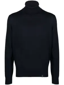 Свитер из вирджинской шерсти Fay, синий