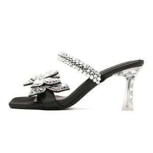 Ainer Cat Slide Slippers для женщин на резиновой подошве Ainer-cat, черный