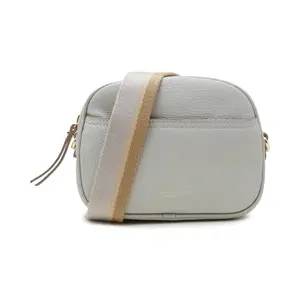 Кожаная сумка-мессенджер Gianni Chiarini, серый