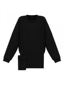 Платье-толстовка свободного кроя DSQUARED2, черный