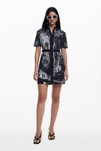 Женское платье, разработанное г-ном Кристианом Лакруа Desigual, Black