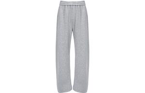 Вязаные спортивные штаны унисекс 11ESTRANGER, темный серый меланж (с флисовой подкладкой)