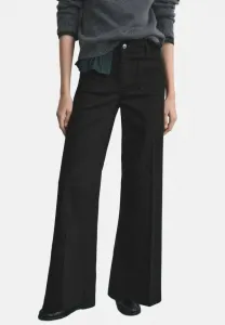 Расклешенные джинсы Mango, Black Denim