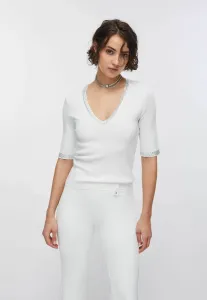 Футболка с принтом в виде драгоценных камней Liu Jo, White