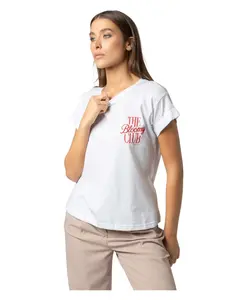 Свободная футболка с круглым вырезом Kocca, белый