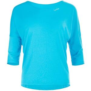 Ультралегкая рубашка из модала с рукавами 3/4 mcs004 Winshape, голубой