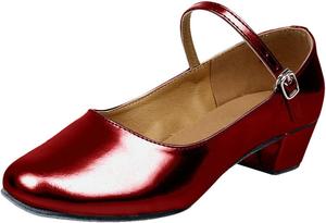 Туфли для чечетки для девочек и мальчиков, балетные туфли из искусственной кожи, черные балетные туфли для девочек Generic