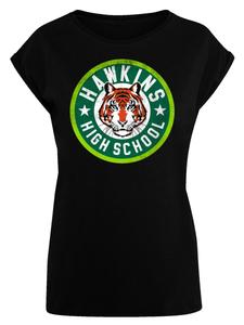 Рубашка F4NT4STIC Stranger Things Hawkins Tiger Circle Netflix TV Series, черный