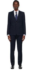 Костюм из шерстяной смеси Dries Van Noten, темно-синий