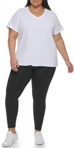 Женская мягкая повседневная футболка с коротким рукавом Calvin Klein Performance, White