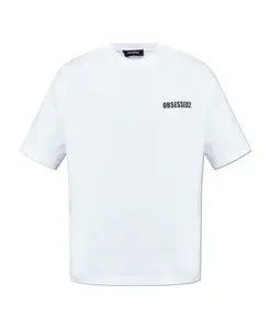 Хлопковая футболка Dsquared2, белый