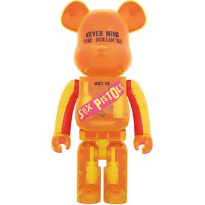 Bearbrick X Sex Pistols прозрачная версия Orange BE@RBRICK