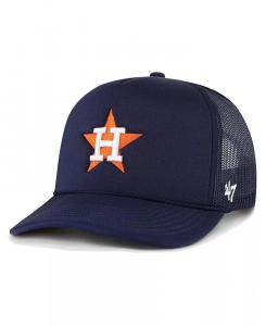 Мужская темно-синяя бейсболка Houston Astros Foam Logo Trucker Snapback '47 Brand