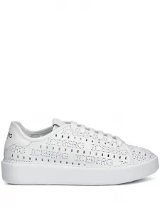 Кроссовки Bozeman с перфорированным логотипом Iceberg, белый