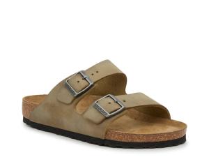 Сандалии Birkenstock Arizona Soft Footbed Sandal - Men's, хаки-зеленый