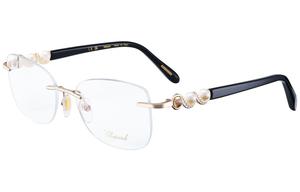 Шарм Пластина и металлическая жемчужная квадратная оправа для очков женская Chopard