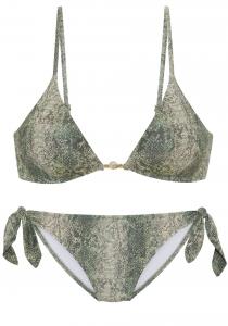 Треугольное бикини JETTE, хаки/оливковый/светло-зеленый