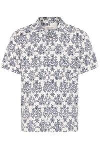 Casual Friday Рубашка на пуговицах 'CFLindahl' Regular fit в бежевом, кремовом и темно-синем цветах