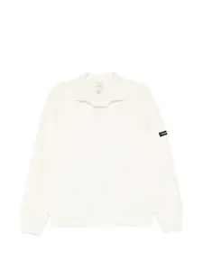 Толстовка с длинными рукавами и воротником Calvin Klein, бежевый