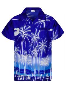 Рубашка King Kameha Beach Negative, синий