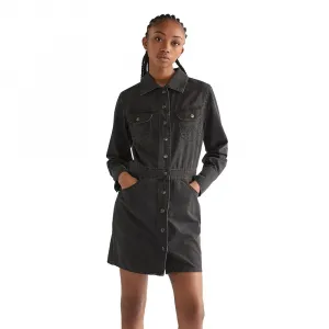 Платье с длинными рукавами Wrangler Trail Trench, стандартного кроя, серый