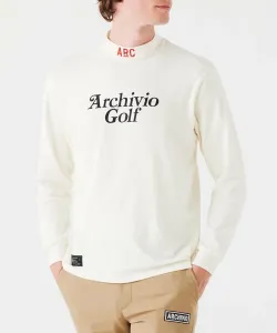 Мужской пуловер с логотипом, отводящий влагу и сохраняющий тепло Archivio, цвет White(090)