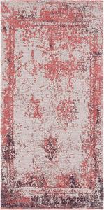 SAFAVIEH Classic Vintage Collection ковер 72 x 143 см - красный, дизайн Distressed Cotton, легкий уход, идеально для помещений с высокой проходимостью: прихожая, гостиная, спальня (CLV125B)