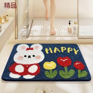 Dajiang Ковер 50x80 см для ванной, впитывающий, быстросохнущий, Candy Rabbit