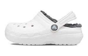 Детские шлепанцы детские белые/серые Crocs, белый/серый