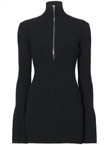 Свитер в рубчик на молнии Proenza Schouler, черный