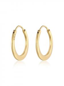 Elli Серьги из серебра 925 пробы с золотым покрытием