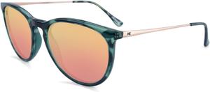 Поляризованные солнцезащитные очки Knockaround Mary Janes для женщин и мужчин - круглые солнцезащитные очки - защита от УФ-излучения UV400, Slate Tortoise Shell / Rose Gold