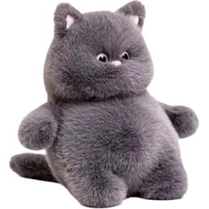 Милые и игривые плюшевые котики куклы высота 35см OUYIN, серый