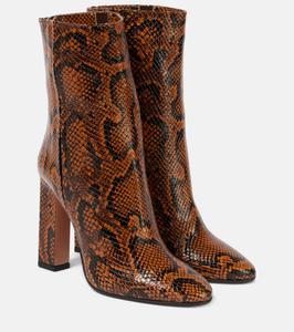 Ботильоны из кожи с принтом Joplin 105 Aquazzura, Bourbon