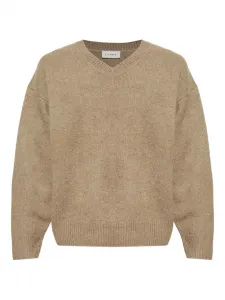 Свитер с V-образным вырезом Frame, коричневый