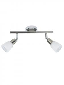 Brilliant Двухламповый прожектор Sofia в корпусе из железа/хрома/белого цвета