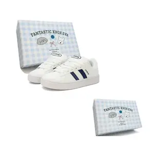 Женские низкие кеды для скейтбординга black gold FANTASTIC XBOX, белый/синий