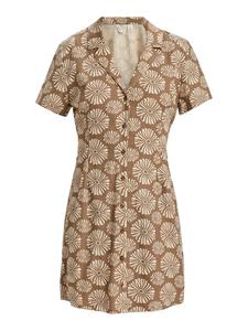 ROXY Платье-рубашка 'Happy Shiny' в коричневом цвете