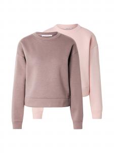 ABOUT YOU Свитшот 'Daniela' в светло-коричневом и розовом цвете