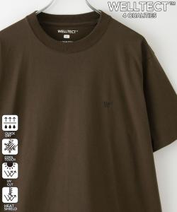 Футболка с вышитым логотипом WELLTECT - отводит влагу, быстро сохнет, приятна на ощупь, обеспечивает защиту от УФ-излучения и тепла Coen, цвет Dk Brown