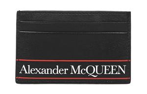 Кожаный кардхолдер мужской черный Alexander McQueen